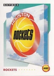 1991-92 SkyBox Base Set Houston Rockets #360 card