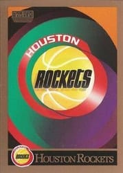1990-91 SkyBox Base Set Houston Rockets Logo/Checklist #337 card