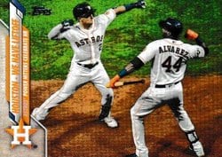 2020 Topps Update Base Set Houston - We Have Liftoff (Alex Bregman / Yordan Alvarez) #U-7 card