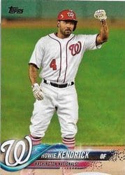 2018 Topps Base Set Howie Kendrick #83 card