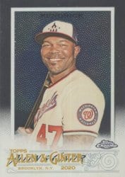 2020 Topps Allen & Ginter Chrome Base Set Howie Kendrick #233 card