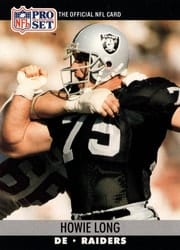 1990 Pro Set Base Set Howie Long #545 card