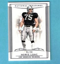 2018 National Treasures Howie Long #74 card