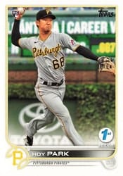2022 Topps 1st Edition Base Set Hoy Park #184 card
