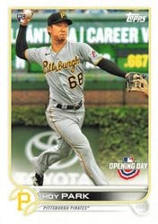 2022 Topps Opening Day Base Set Hoy Park #13 card