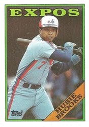 1988 Topps Base Set Hubie Brooks #50 card