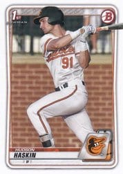 2020 Bowman Draft Base Set Hudson Haskin #BD-130 card