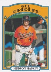2021 Topps Heritage Minor League Base Set Hudson Haskin #120 card