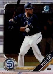2019 Bowman Chrome Prospects Hudson Potts #BCP-230 card