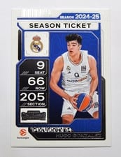2025-26 Panini Contenders EuroLeague Base Season Ticket Hugo Gonzalez #61 card