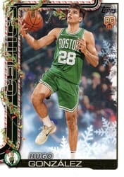2025-26 Topps Holiday Base Set Hugo Gonzalez #H188 card