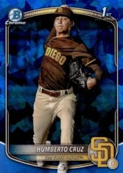 2025 Bowman Sapphire Edition Base Set Humberto Cruz #BCP-96 card