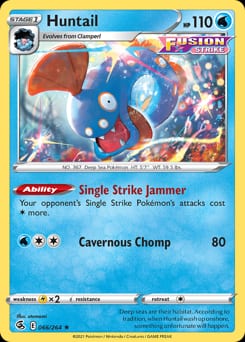 Fusion Strike Huntail #66 card
