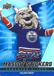 2025-26 Upper Deck MVP Mascot Stickers Hunter #MS-10 card