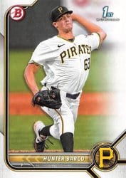 2022 Bowman Draft Base Set Hunter Barco #BD-103 card