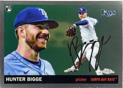 2025 Topps Chrome Platinum Base Set Hunter Bigge #296 card