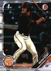 2019 Bowman Draft Base Set Hunter Bishop #BD-31 card