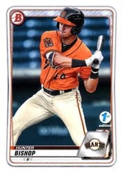 2020 Bowman 1st Edition Base Set Hunter Bishop #BFE-129 card