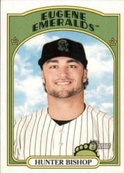 2021 Topps Heritage Minor League Base Set Hunter Bishop #101 card