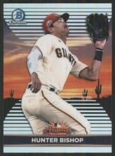 2022 Bowman Chrome 2021 AFL Fall Stars Hunter Bishop #AFLS-18 card