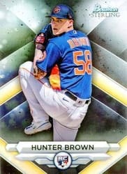 2023 Bowman Sterling Base Set Hunter Brown #BSR-43 card