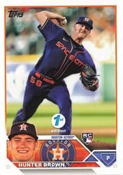 2023 Topps 1st Edition Base Set Hunter Brown #111 card