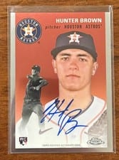 2023 Topps Chrome Platinum Anniversary Autographs Hunter Brown #CPA-HB card