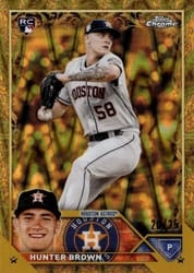 2023 Topps Gilded Collection Base Set Hunter Brown #147 card