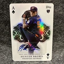 2023 Topps Update All Aces Autographs Hunter Brown #AA-56 card