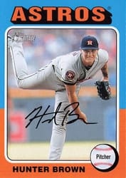 2024 Topps Heritage Base Set Hunter Brown #156 card