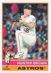 2025 Topps Heritage Base Set Hunter Brown #428 card