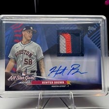 2025 Topps Update All-Star Stitches Autographs Hunter Brown #AST-HB card
