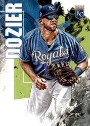 2019 Topps Fire Base Set Hunter Dozier #199 card