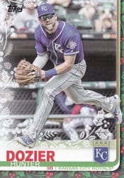 2019 Topps Holiday Base Set Hunter Dozier #HW163 card
