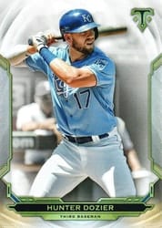 2019 Topps Triple Threads Base Set Hunter Dozier #75 card