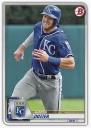 2020 Bowman Base Set Hunter Dozier #91 card