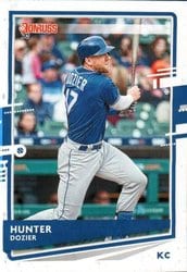 2020 Donruss Base Set Hunter Dozier #72 card