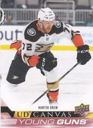 2022-23 Upper Deck UD Canvas Hunter Drew #C229 card
