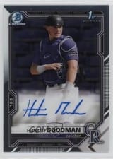 2021 Bowman Draft Chrome Draft Autographs Hunter Goodman #CDA-HG card