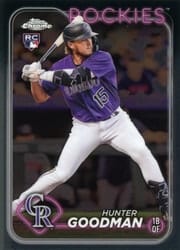2024 Topps Chrome Base Set Hunter Goodman #99 card