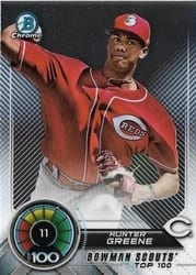 2018 Bowman Scouts Top 100 Hunter Greene #BTP-11 card