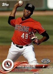 2018 Topps Pro Debut Base Set Hunter Greene #25 card