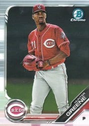 2019 Bowman Chrome Prospects Hunter Greene #BCP-51 card