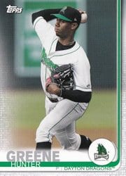 2019 Topps Pro Debut Base Set Hunter Greene #43 card