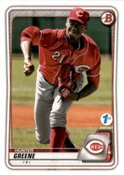 2020 Bowman 1st Edition Base Set Hunter Greene #BFE-47 card
