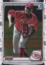 2020 Bowman Chrome Prospects Hunter Greene #BCP-47 card