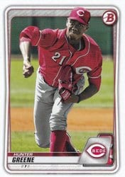 2020 Bowman Prospects Hunter Greene #BP-47 card