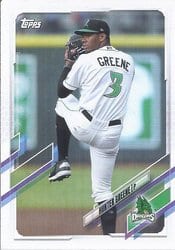 2021 Topps Pro Debut Base Set Hunter Greene #PD-69 card