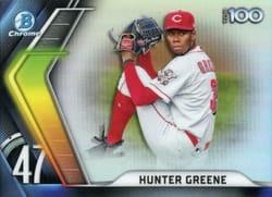 2022 Bowman Scouts' Top 100 Hunter Greene #BTP-47 card
