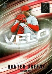 2022 Panini Capstone Velo Hunter Greene #V-1 card